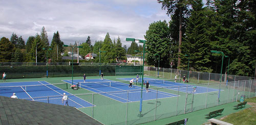 Tennis Court Lighting Kit On Canadian Tennis Court
