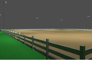 200 x 200 horse arena light package